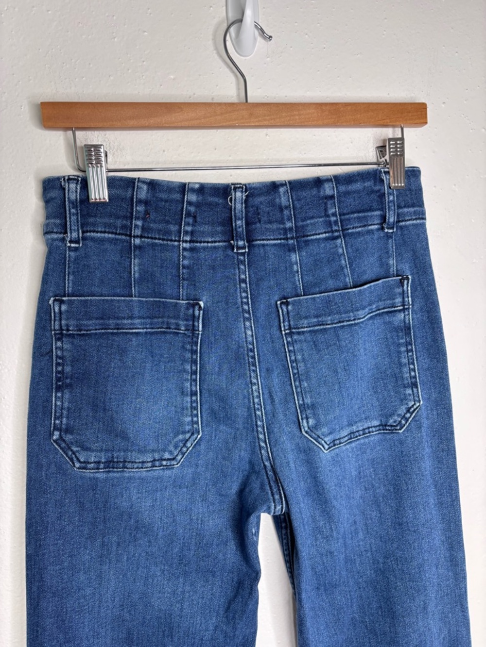 Anthro Pilcro Wide Leg High Waist Jeans Size 25 Petite EUC - Picture 6 of 10
